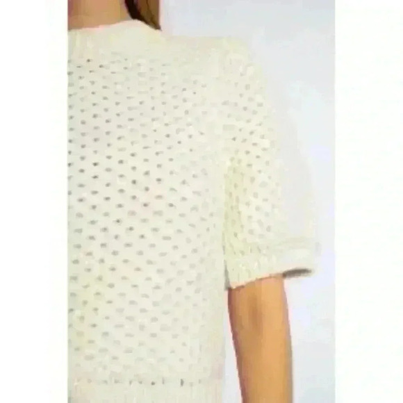 New NWT Anine Bing Puff-Sleeve Brittany Sweater Sz L Retails $440 - Picture 4 of 11